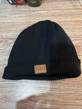 NYC Black Knit Beanie - Classic Men’s Winter Hat